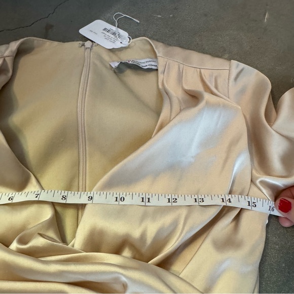 Ieena for Macduggal Long Sleeve Gown in Champagne - Picture 13 of 16